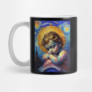 Baby jesus in starry night Mug